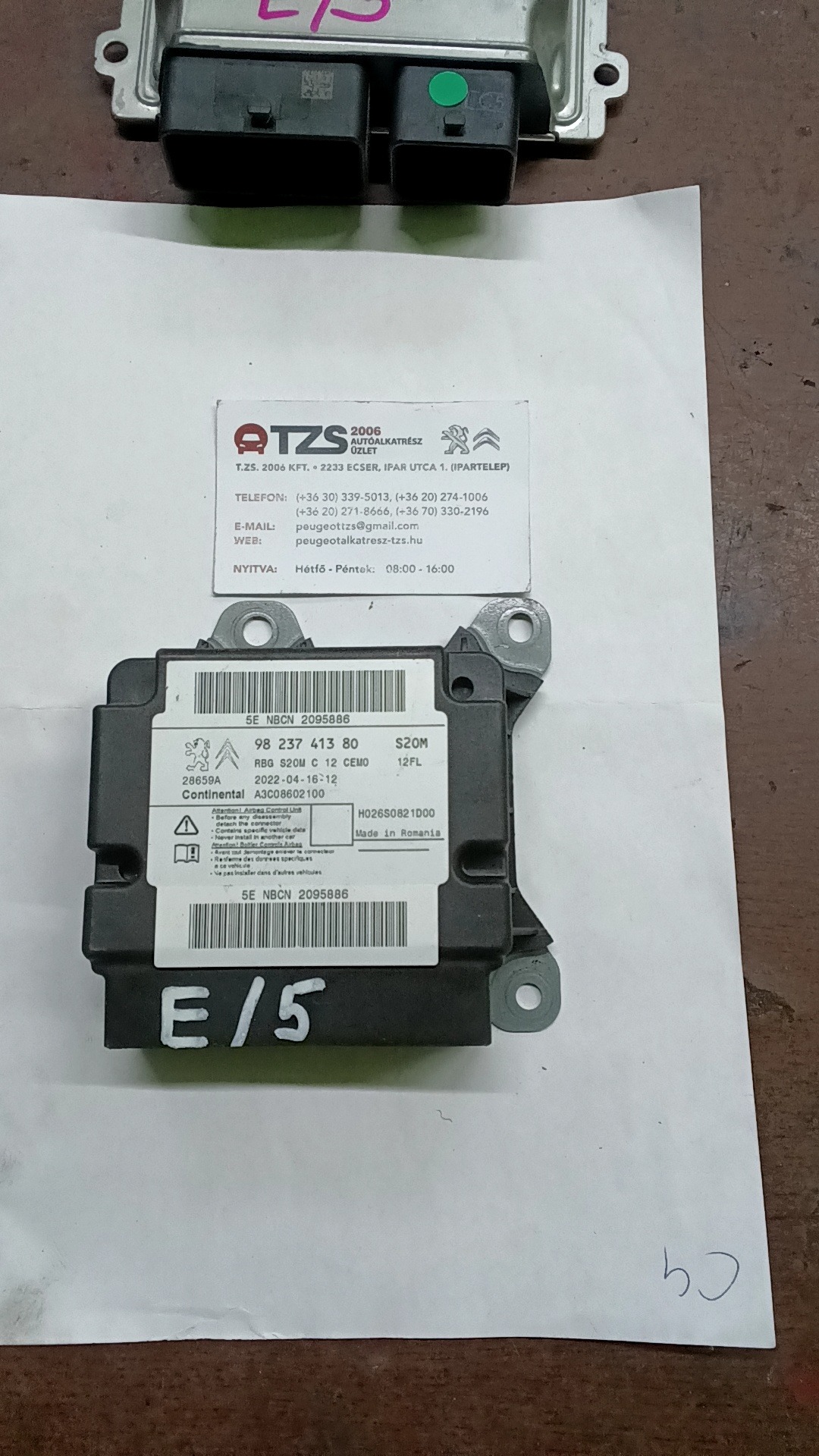 Légzsák indító 9823741380