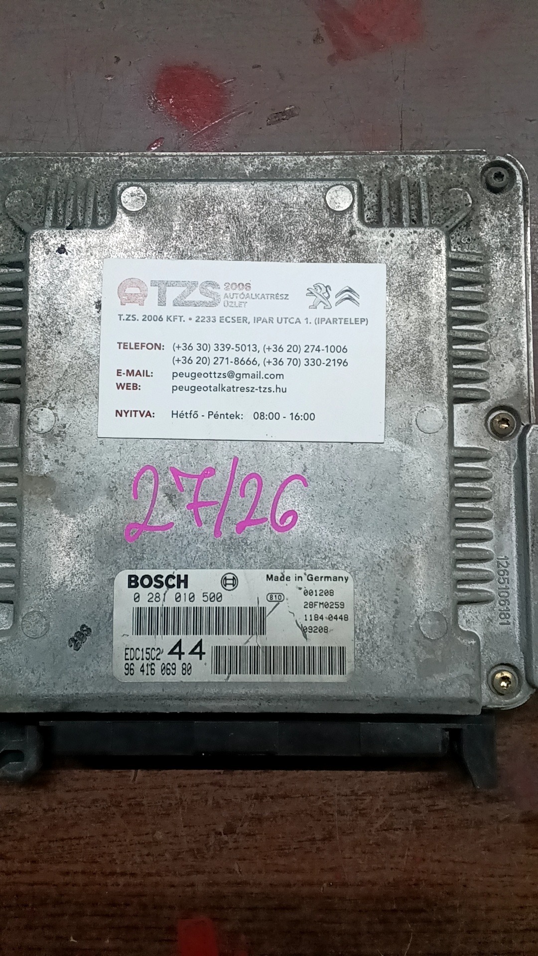 motorvezérlő 9841606980