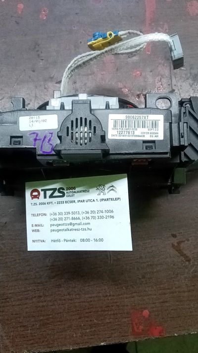 Kormánykapcsoló 98062257XT - Komplett Kormánykapcsoló