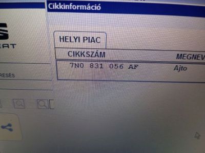 Jobb első Ajtó (Részeivel) - 3. kép