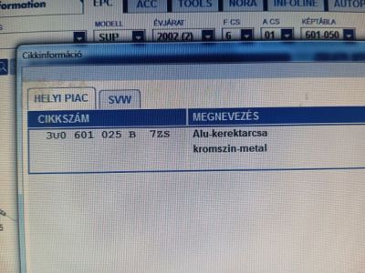 Alufelni (1 db) - 7. kép