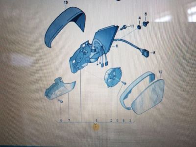 Jobb Visszapillantó Tükör (Elektromos) - 9. kép