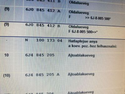 Bal A Oszlop Oldalablak Üveg - 7. kép