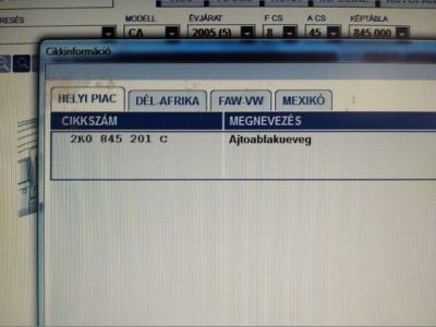 Bal első Ablak - Ablak