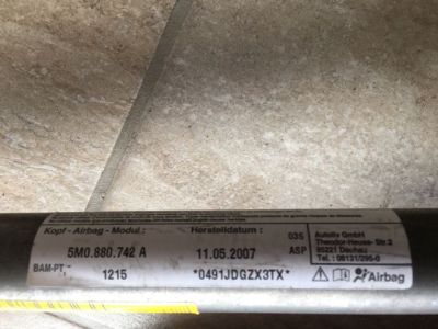 Jobb Függönylégzsák és Oldallégzsák - 5. kép