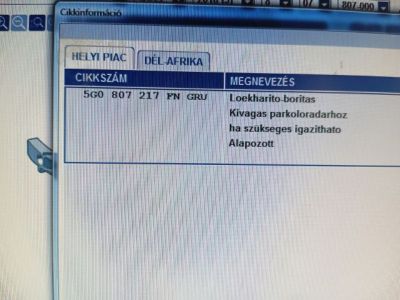 Első Lökhárító (Üresen) - Lökhárító