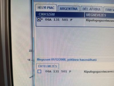 EGR / AGR Szelep - Szelep