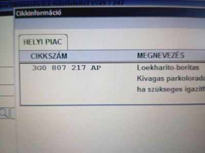 Első Lökhárító (Üresen) - Lökhárító