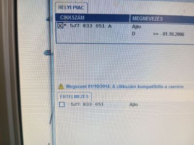 Bal hátsó Ajtó (Üres lemez) - 6. kép