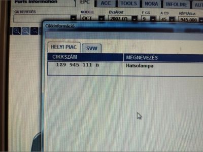 Bal Hátsó Lámpa - Hátsó Lámpa