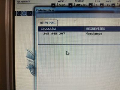 Bal Külső Hátsó Lámpa - Hátsó Lámpa