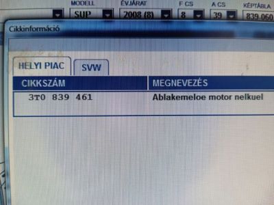 Bal hátsó Ablakemelő Szerkezet (Elektromos) - Ablakemelő