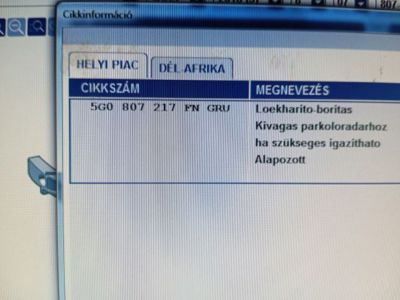 Első Lökhárító (Üresen) - Lökhárító