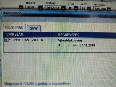 Bal első Ablak - Ablak