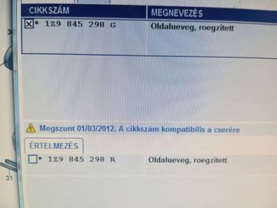 Jobb C Oszlop Oldalablak Üveg - Oldalablak Üveg