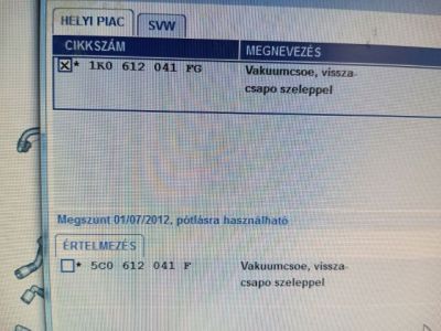 Fékrásegítő Cső - 3. kép