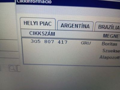 Hátsó Lökhárító (Üresen) - 4. kép