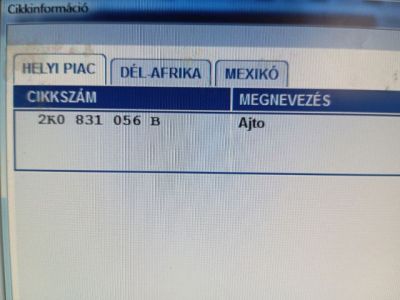 Jobb első Ajtó (Üres lemez) - Ajtó