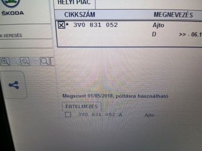 Jobb első Ajtó (Üres lemez) - Ajtó