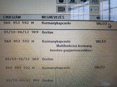 Komplett Kormánykapcsoló (Bajuszkapcsoló) - 7. kép