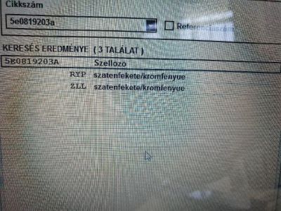 Hátsó középső Szellőző - 9. kép