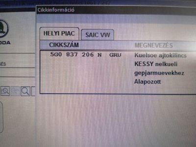 Jobb első Külső Kilincs - Kilincs
