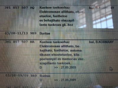 Bal Visszapillantó Tükör (Elektromos) - 10. kép