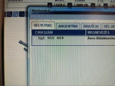 Bal első Ablaktörlő Kar - Ablaktörlő