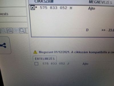 Jobb hátsó Ajtó (Üres lemez) - 3. kép