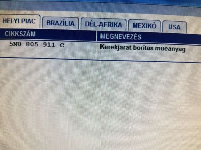 Bal első Első Dobbetét (Kerékjárati, Műanyag) - 8. kép