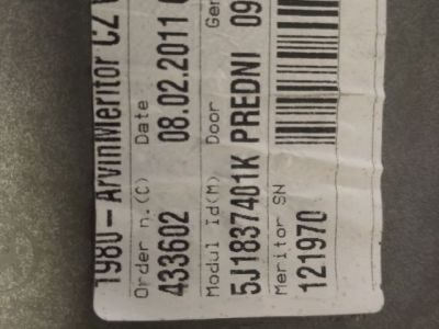 Bal első Ablakemelő Szerkezet (Elektromos) - Ablakemelő