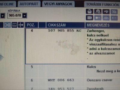 Gyújtáskapcsoló Zárbetét - Zárbetét