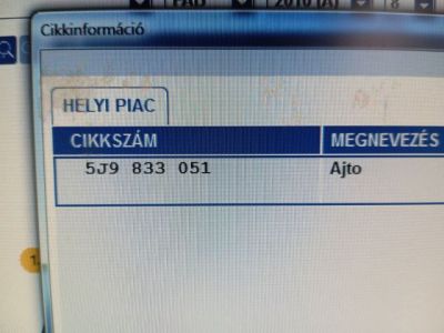 Bal hátsó Ajtó (Üres lemez) - 4. kép