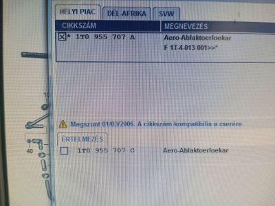 Hátsó Ablaktörlő Kar - Ablaktörlő