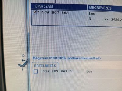 Hátsó középső Lökhárító Tartó (Műanyag) - Lökhárító tartó