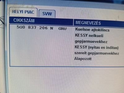 Jobb hátsó Ajtózár - 6. kép