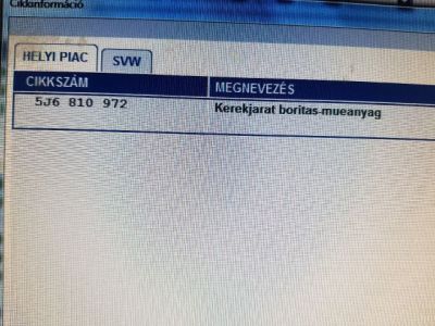 Jobb hátsó Hátsó Dobbetét (Kerékjárati, Műanyag) - 7. kép