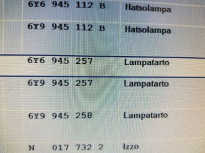 Jobb Hátsó Lámpa Foglalat - 7. kép