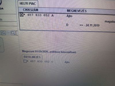 Jobb hátsó Ajtó (Üres lemez) - Ajtó