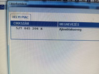 Jobb hátsó Ablak - Ablak