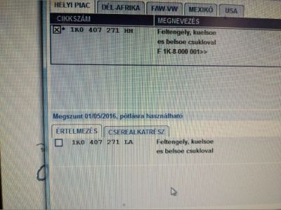 Bal Féltengely - Féltengely