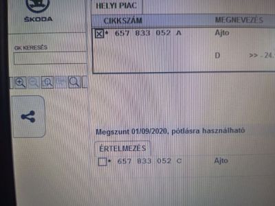 Jobb hátsó Ajtó (Üres lemez) - Ajtó