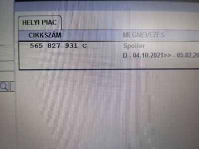 Csomagtérajtó Díszléc - 3. kép