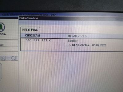 Csomagtérajtó Díszléc - 4. kép