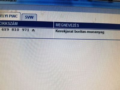 Bal hátsó Dobbetét (Kerékjárati, Műanyag) - 7. kép