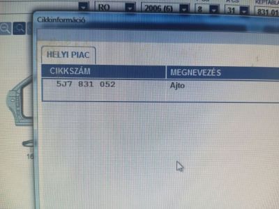 Jobb első Ajtó (Részeivel) - 3. kép