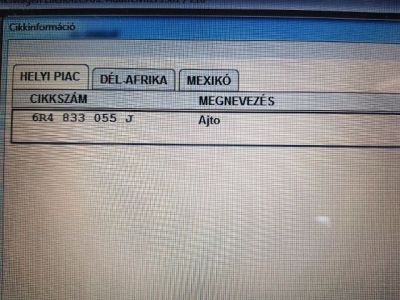 Bal hátsó Ajtó (Üres lemez) - 8. kép
