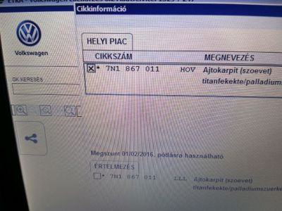 Bal első Ajtó Kárpit - Kárpit