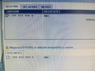 Jobb hátsó Ajtó (Üres lemez) - Ajtó