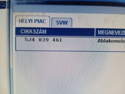 Bal hátsó Ablakemelő Szerkezet (Elektromos) - 4. kép